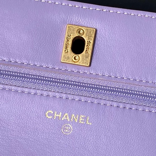 Chanel CLUTCH WITH CHAIN AP4062 Purple