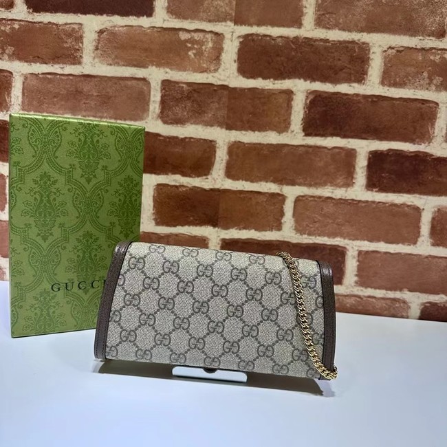 GUCCI BLONDIE WALLET ON CHAIN 725215 Brown
