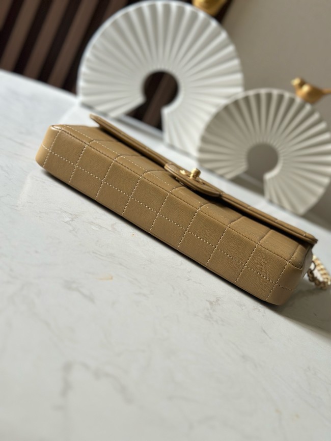 Chanel FLAP BAG AS3314 brown