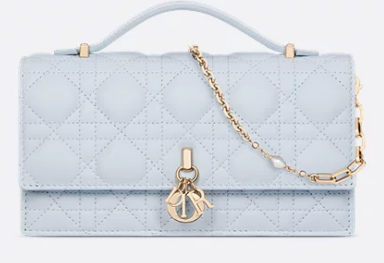 My Dior Mini Bag Cannage Lambskin S0980ONMJ Shirt Blue