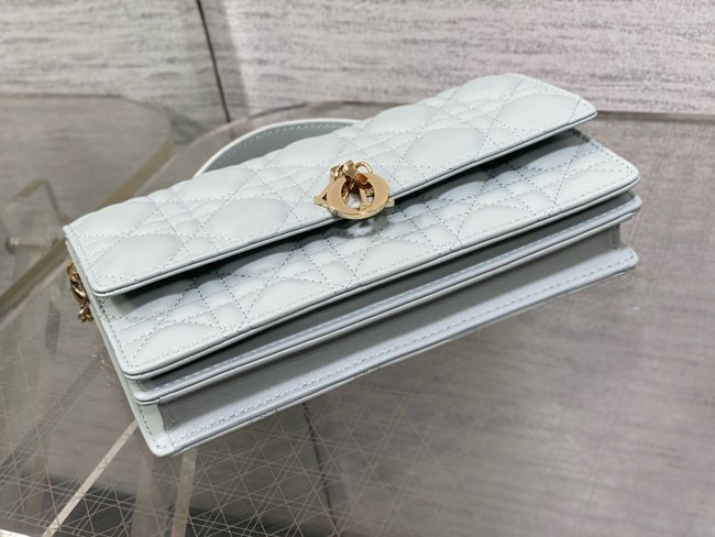 My Dior Mini Bag Cannage Lambskin S0980ONMJ Shirt Blue