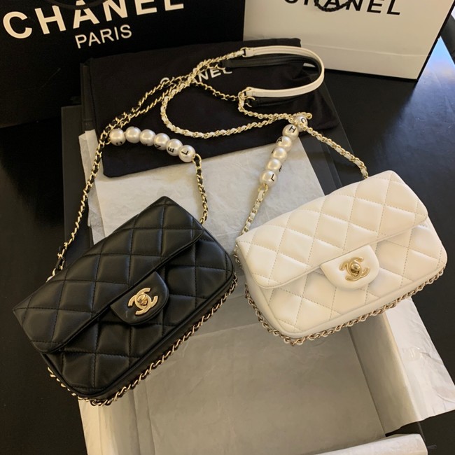 Chanel MINI CLASSIC HANDBAG Lambskin AS1436 black