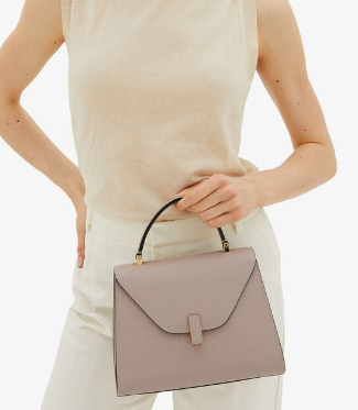 Valextra Iside Top Handle Medium Bag 56028 NUDE PINK