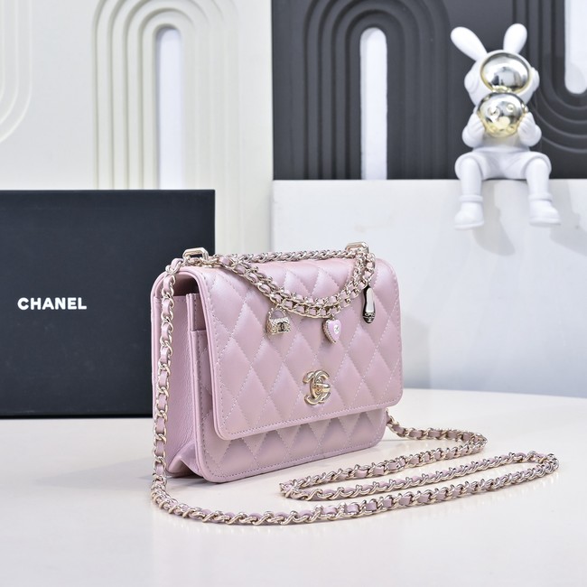 Chanel WALLET ON CHAIN AS4537 pink
