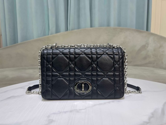 Dior Medium Soft Dior Caro Bag Macrocannage Lambskin M9253UHPA black&Black hardware