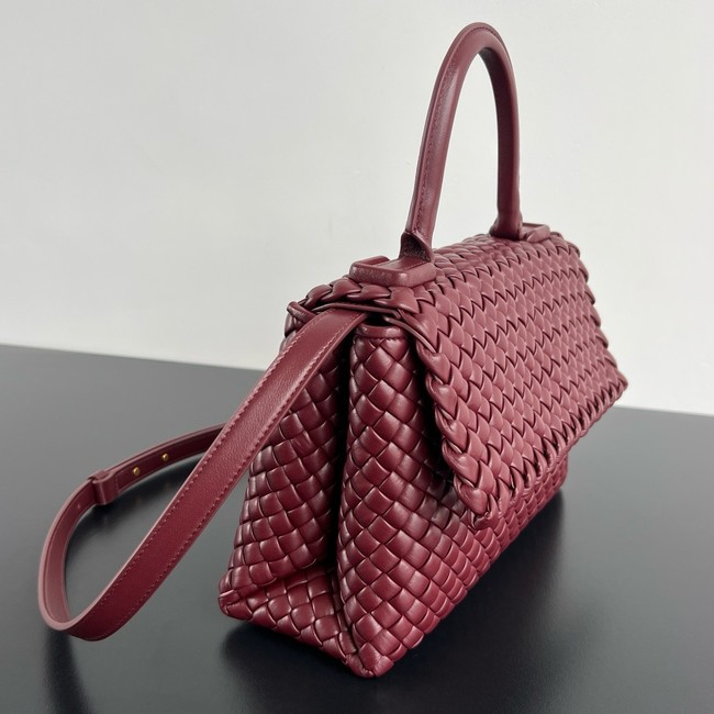 Bottega Veneta Patti Shoulder Bag 776783 Cherry