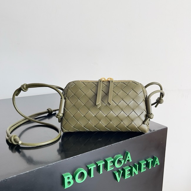 Bottega Veneta Intrecciato Concert Pouch 794258 Travertine