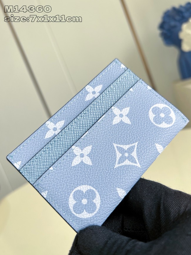 Louis Vuitton Double Card Holder M14359 Sky blue
