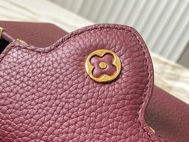 Louis Vuitton Capucines BB M48865 burgundy&Crystal