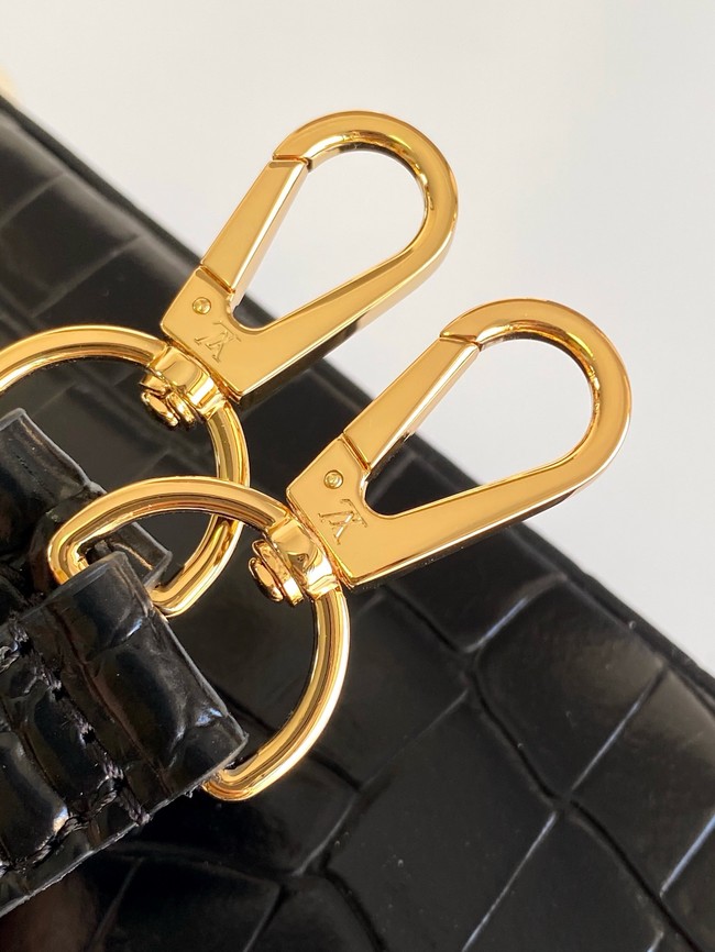 Louis Vuitton Capucines Crocodile pattern BB M86154 BLACK