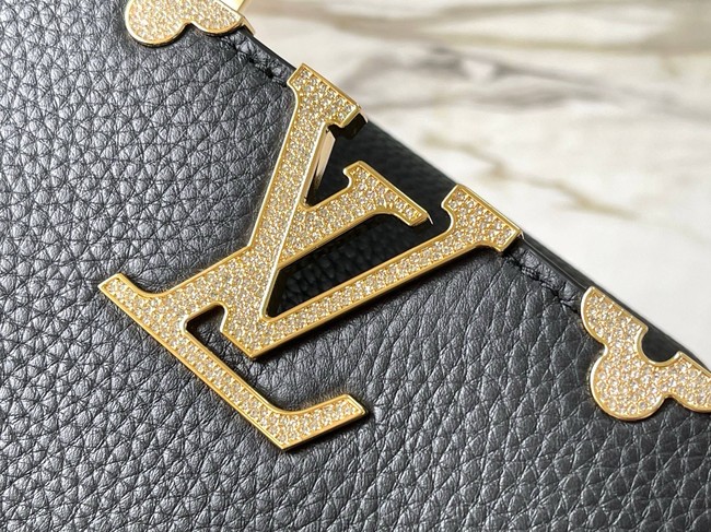 Louis Vuitton Capucines MM M23331 black&Crystal