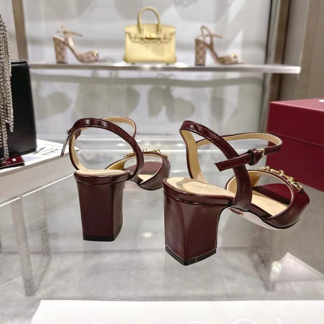 Gucci WOMENS HORSEBIT SANDAL 44938-3