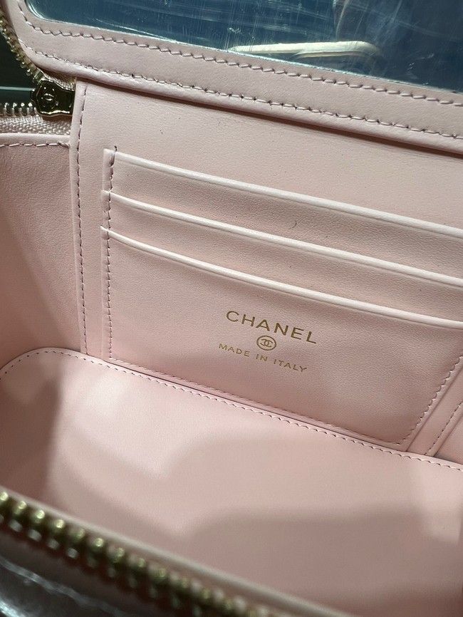 CHANEL Classic Small Vanity with Chain AP1341 pink
