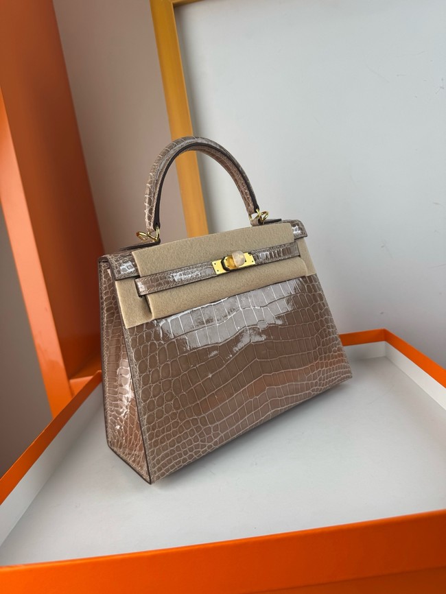 Hermes Kelly Shoulder Bags Nile crocodile leather KL3598-10