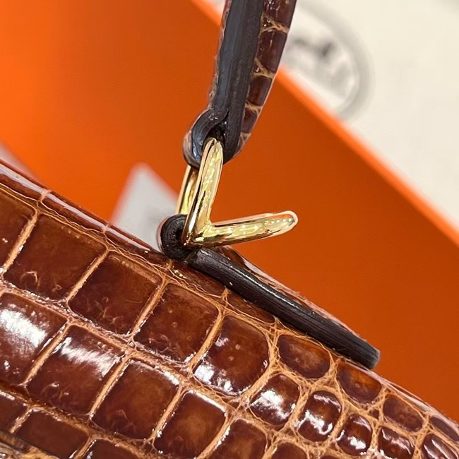 Hermes Kelly Shoulder Bags Nile crocodile leather KL3598-11