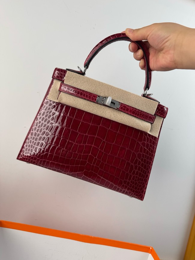 Hermes Kelly Shoulder Bags Nile crocodile leather KL3598-14
