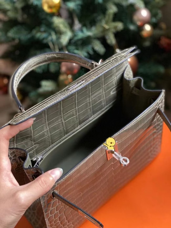 Hermes Kelly Shoulder Bags Nile crocodile leather KL3598-20