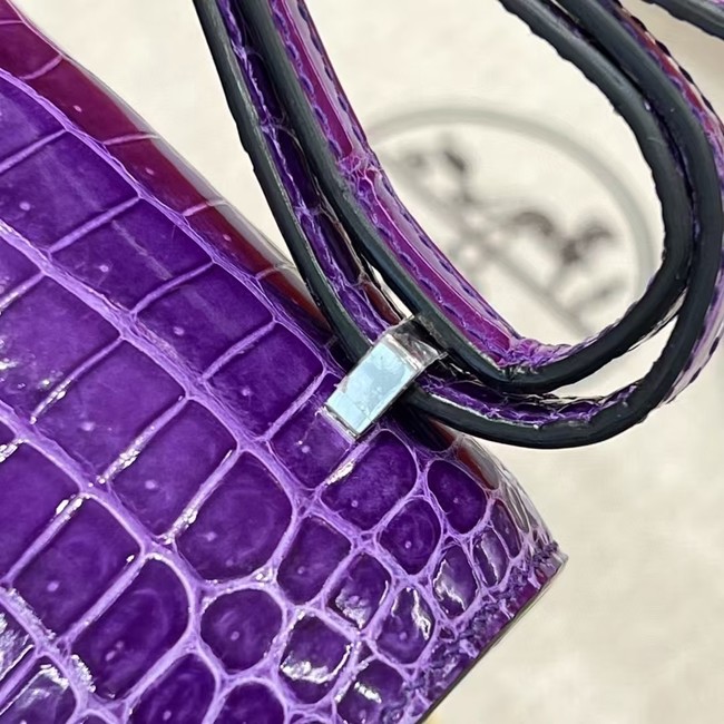 Hermes Constance Bag Nile crocodile leather 2701 Purple