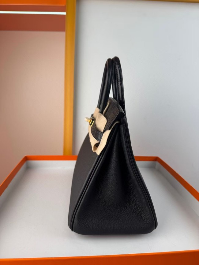 Hermes Birkin Bag Leather Nile crocodile&togo HBK2530-3