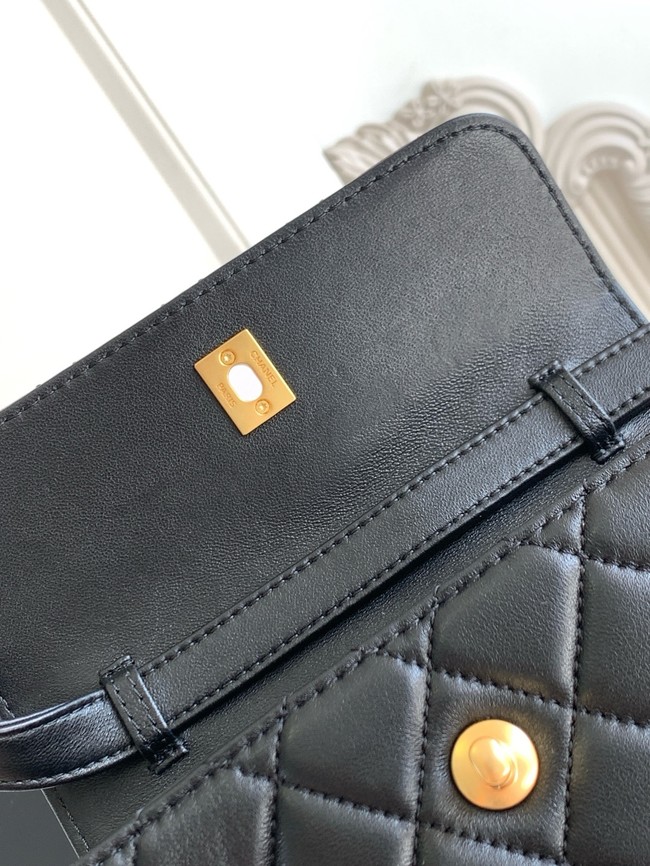 Chanel MINI FLAP BAG AS4677A BLACK