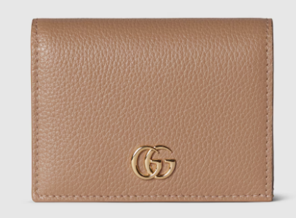 Gucci Bi-color GG Marmont small wallet 456126 Variation beige