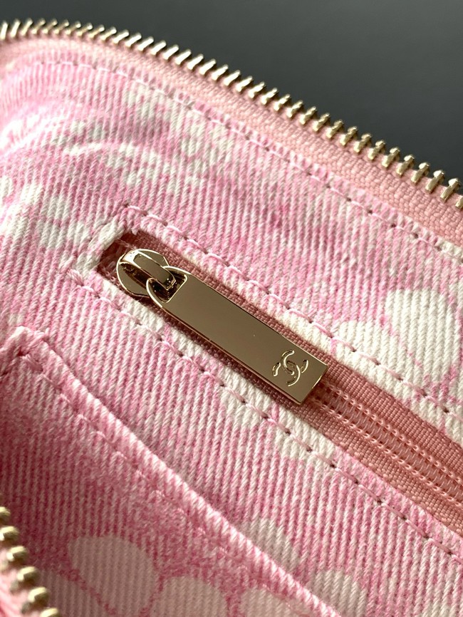 Chanel Large Hobo Bag AS5431 Light Pink & White