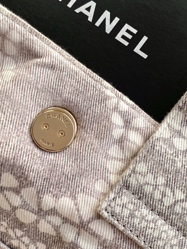 Chanel Shopping Bag AS5429 Grey & White