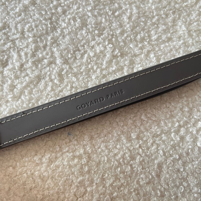 Goyard Calfskin Leather Travel Bag 55699 gray