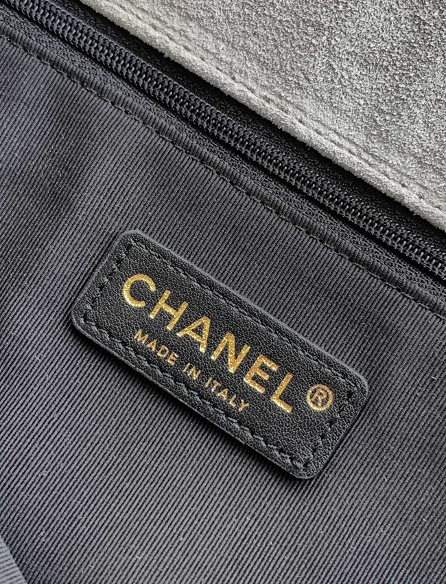 CHANEL Shopping Bag 5598 Black&gray