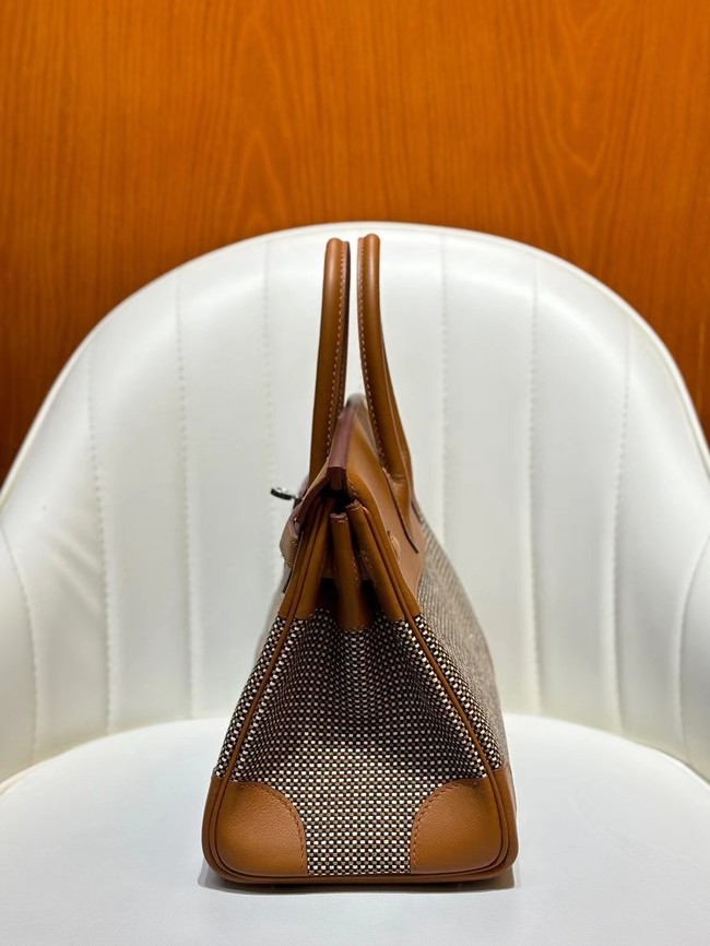 Hermes Birkin Bag togo Leather&Canvas 77886-4