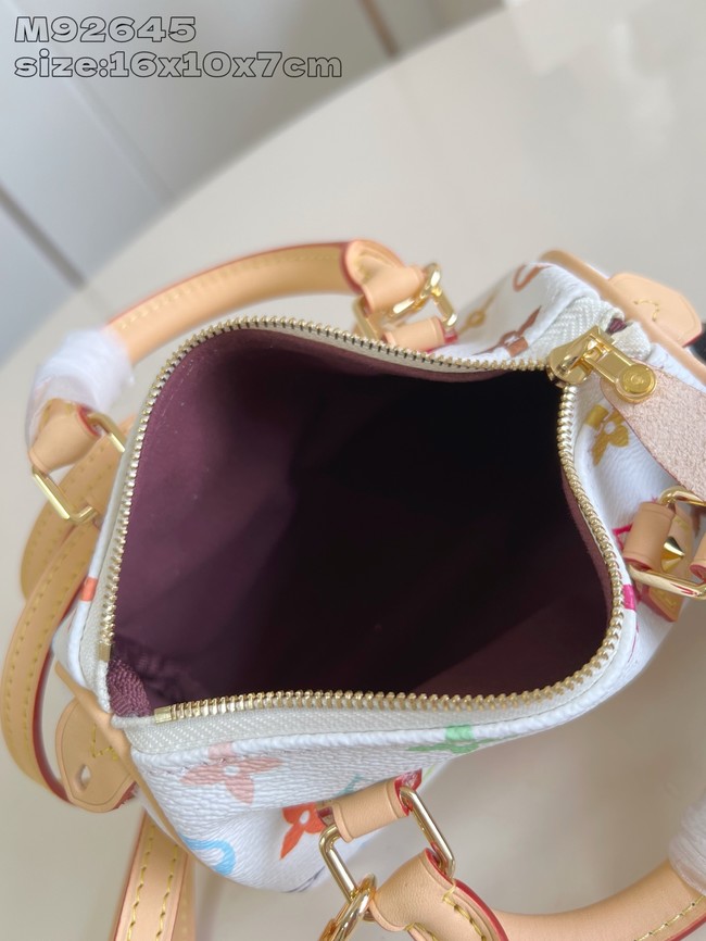 Louis Vuitton NEW Nano Speedy M92645 white