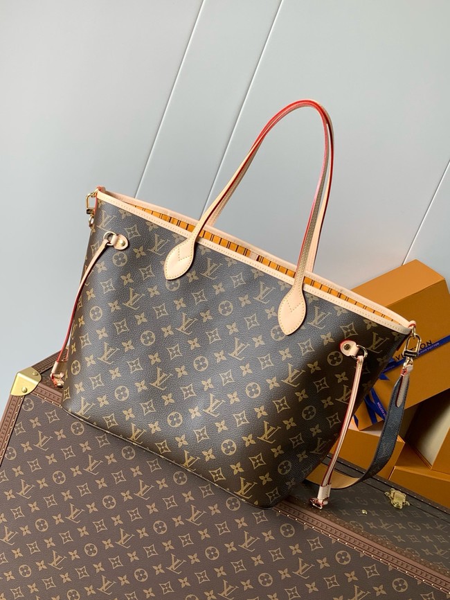 Louis Vuitton Neverfull Bandouliere Inside Out MM M12257 Monogram&Jaune Safran