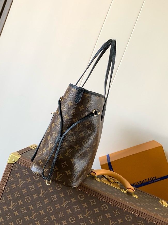Louis Vuitton Neverfull Bandouliere Inside Out MM M12257 black