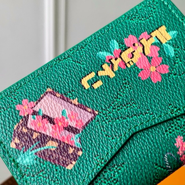 Louis Vuitton NEW Pocket Organizer M25973 Green