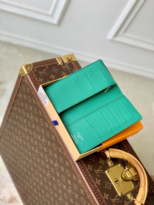 Louis Vuitton Brazza Wallet M25985 green