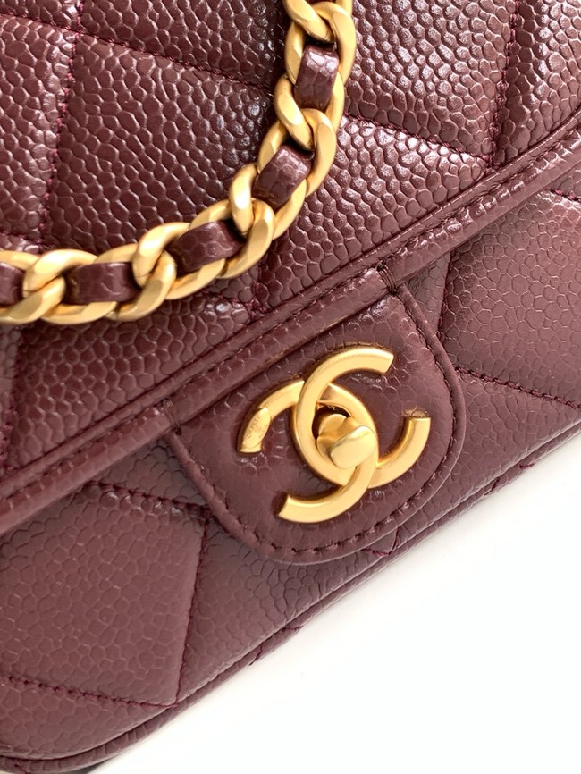CHANEL Wallet On Chain AP5146 burgundy