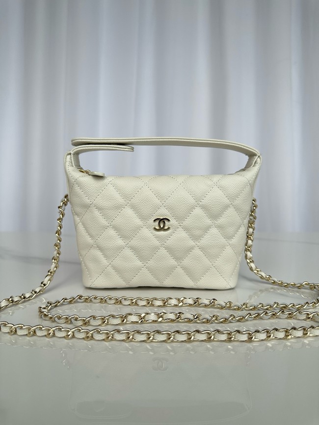 Chanel MINI Shoulder Bag Calfskin AS4386 Cream