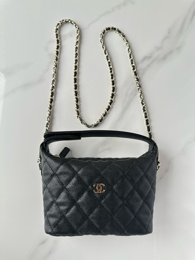 Chanel MINI Shoulder Bag Calfskin AS4386 black