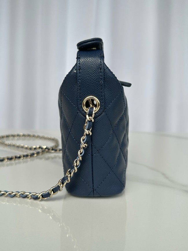 Chanel MINI Shoulder Bag Calfskin AS4386 dark blue