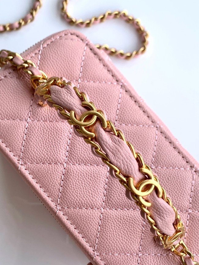 CHANEL Classic Small Vanity with Chain AP4799 pink