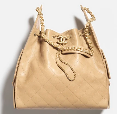 CHANEL 25 Medium Handbag AS5311 Dark Beige