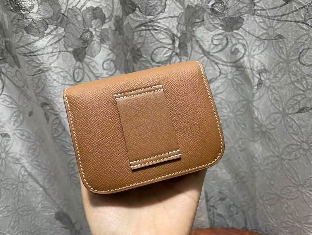 Hermes Epsom Leather Wallet Bag H8030 Brown Hermes Epsom Leather Wallet Bag H8030 Brown