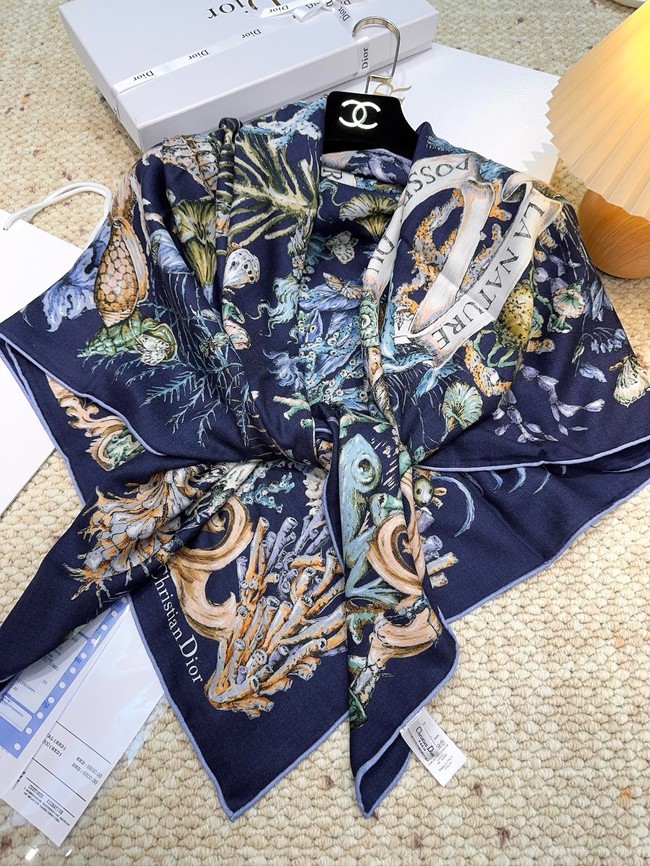 Dior Square Scarf Silk Jacquard XT273