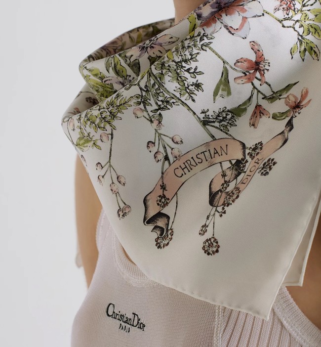 Dior Silk Twill Square Scarf KY073