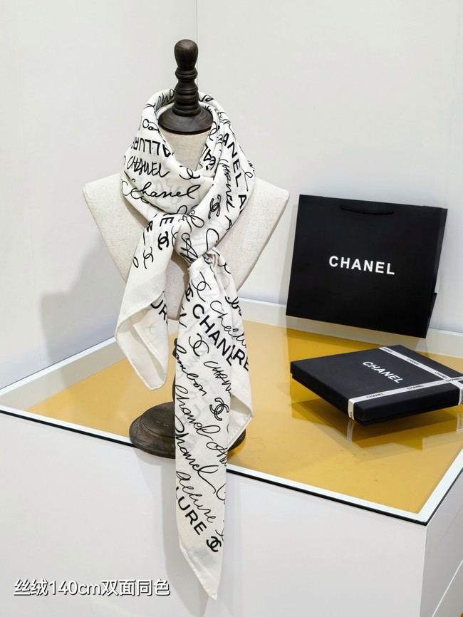Chanel Shawl Cashmere and Silk Jacquard KY104