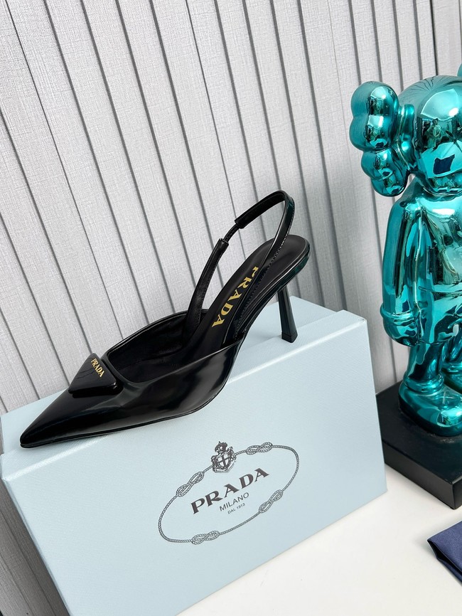 Prada leather slingback pumps 45086-5