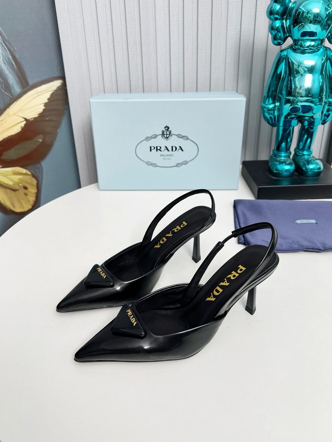Prada leather slingback pumps 45086-5