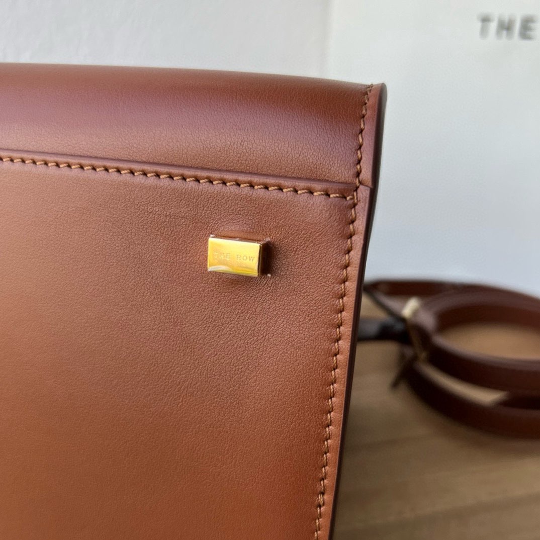 The Row Original Leather Handle Bag R70992 Brown