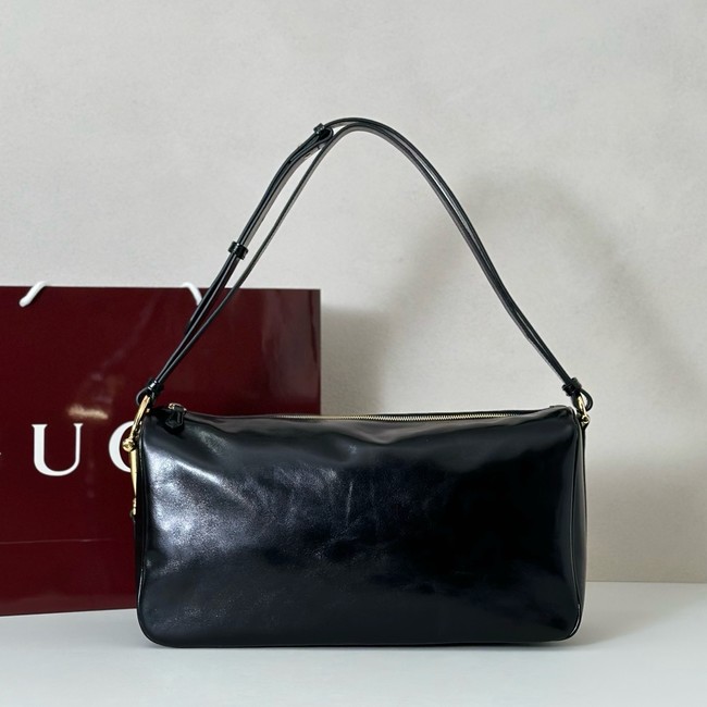 Gucci Half Horsebit large shoulder bag 862530 black