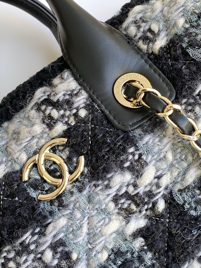 CHANEL Shopping Bag AS5688 Black & Grey